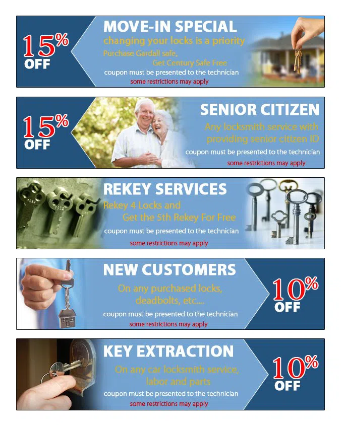Lock Key Shop West Palm Beach, FL 561-223-4931 - coupon23-set-five